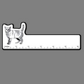6" Ruler W/ Walking Tabby Cat